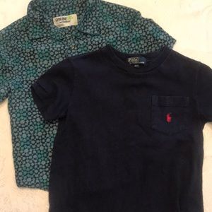Four shirts 3 button down and 1 tee